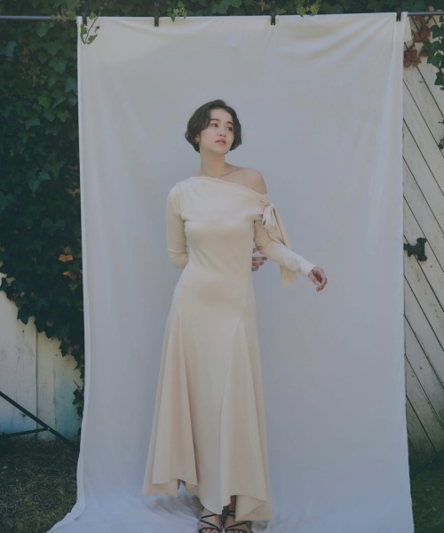 NOTREemor point ribbon shirt dress ワンピース セール】point ribbon shirt dress（ワンピース）｜NOTREemor