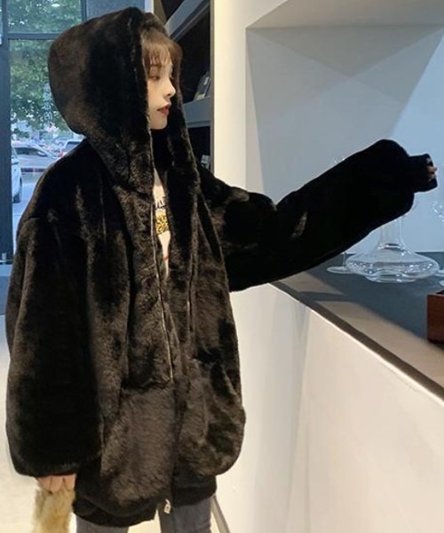 「a lot of love」 ジップアップブルゾン FREE オフホワイト レディース_画像9