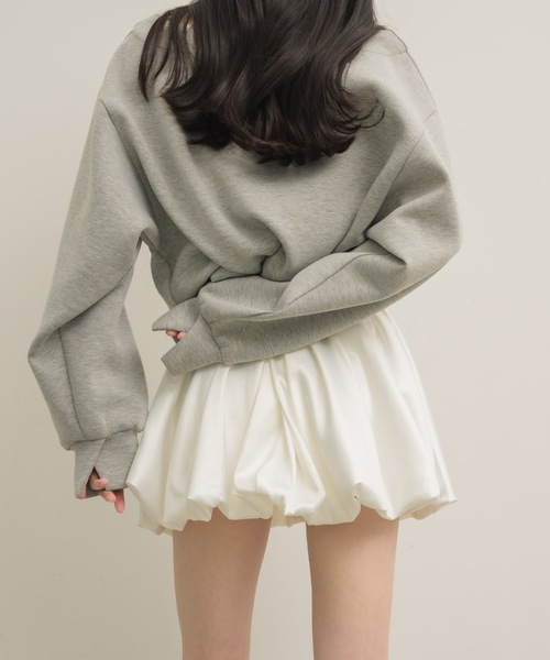 【24AW】ウールサテン ミニスカート ◆プラダ◆人気 黒のミニウールスカート - Nina Ricci