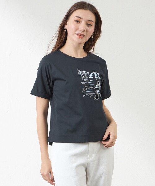 tシャツ 「大橋美由紀さんコラボ」 プロヴァンスプリントT レディース