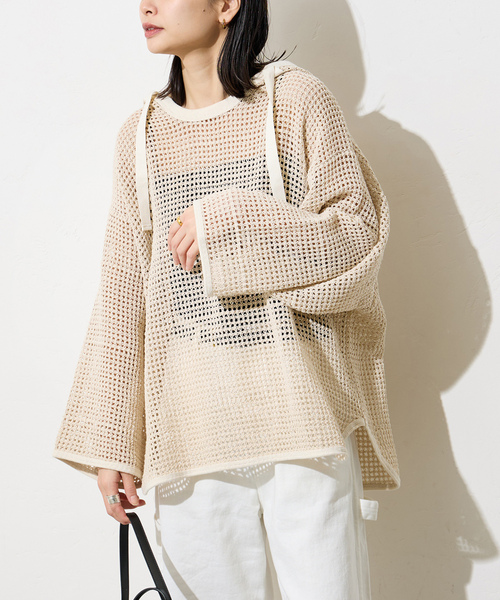 「ARMY TWILL」 プルオーバーパーカー FREE アイボリー レディース