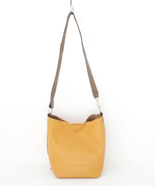 Ungaro イエローハンドバッグ クラッシック　上品 グッシオ GUSCIO パラコードハンドル エコバッグ （MUSTARD