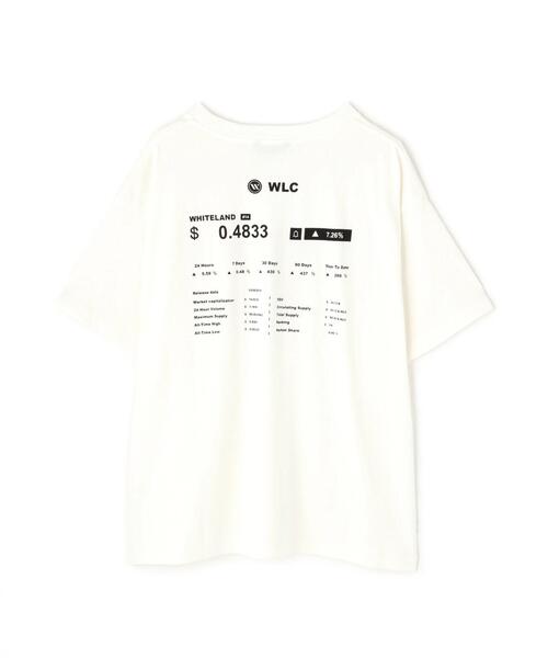 WHITELAND tシャツ WHITELAND/ホワイトランド/CRYPTO MARKET TEE