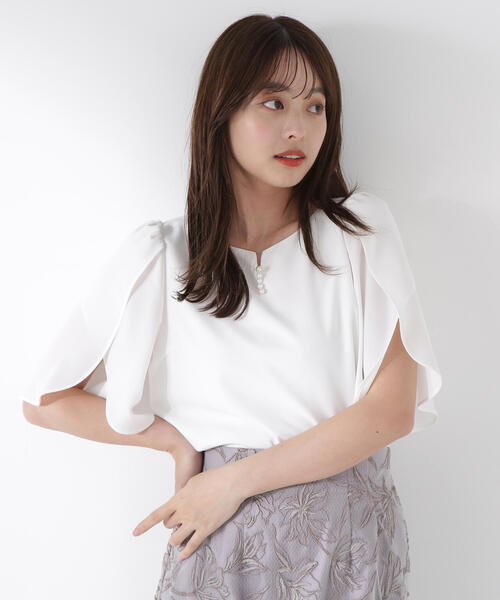 PROPORTION BODY DRESSING ブラウス シャツ ビジューフレア