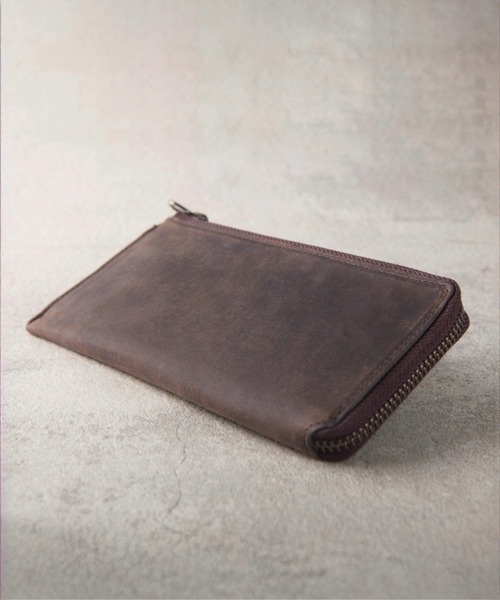 ミニ 長財布 財布 薄い TIDY SLIM プルアップレザー メンズ レディース