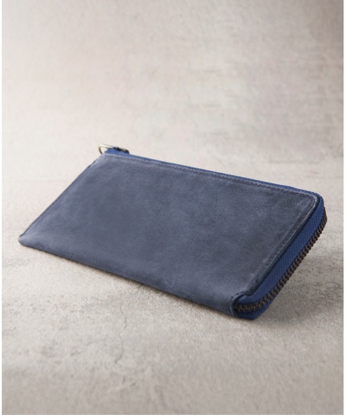 ミニ 長財布 財布 薄い TIDY SLIM プルアップレザー メンズ レディース