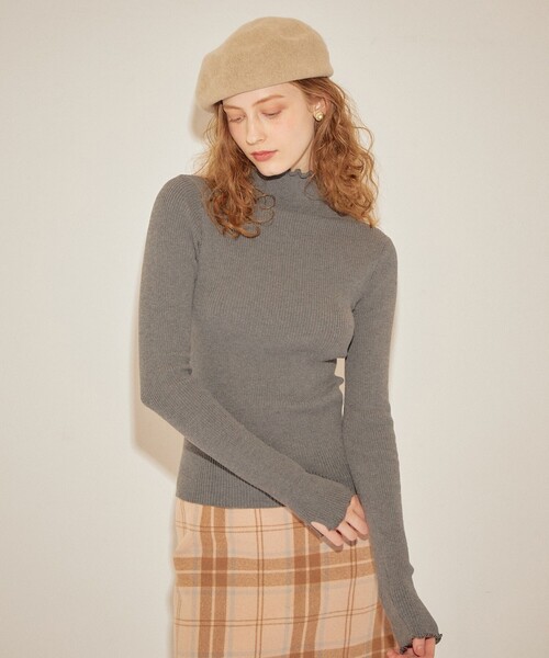 「DEICY」 長袖ニット FREE ピンク レディース_画像2