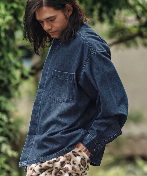 CAMBIO（カンビオ） シャツ ms6153- Fly Front Denim Shirts 比翼