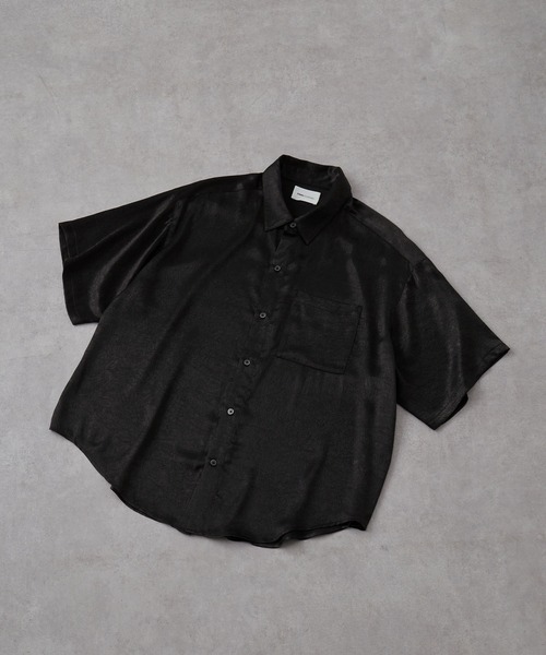 toogood 黒の半袖シャツ ゆったりフィット toogood 黒の半袖シャツ ゆったりフィット