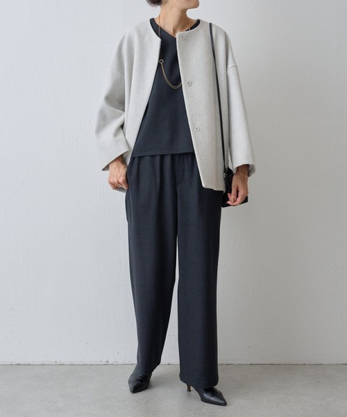 「BEARDSLEY」 7分袖カットソー FREE グレー レディース BEARDSLEY 「BEARDSLEY」 7分袖カットソー FREE グレー