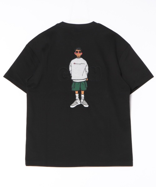 WESTSEA tシャツ 刺繍キャラ × 立体ロゴ バックデザイン 半袖T