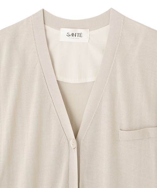ETRE TOKYO ニットベスト　ホワイト ETRE TOKYO - モールヤーンハイネックニットベスト （WHITE) | ADDICT