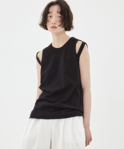 CINOH（チノ） タンクトップ ノースリーブ 「CINOH/チノ」「STUDIOUS