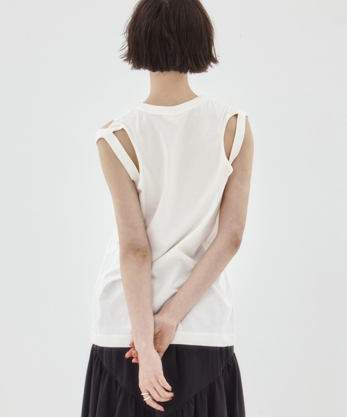 チノ CINOH タンクトップ CINOH/チノ】《STUDIOUS別注》RINGER TANK TOP/リンガータンク