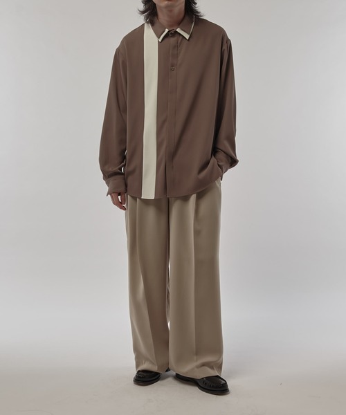 CULLNI シャツ 「CULLNI/クルニ」 レイヤードカラー比翼シャツ CULLNI シャツ 「CULLNI/クルニ」 レイヤードカラー比翼シャツ
