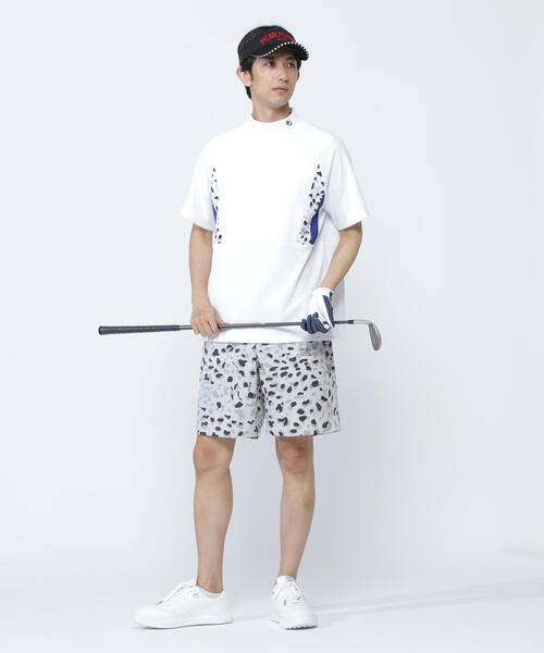 tシャツ 「PEARLY GATES」アクアツイストドットメッシュスリーブレスモックネックカットソー レディース アクアツイストドットメッシュスリーブレスモックネック