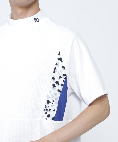 PEARLY GATES tシャツ 「PEARLY GATES」アクアツイストドット