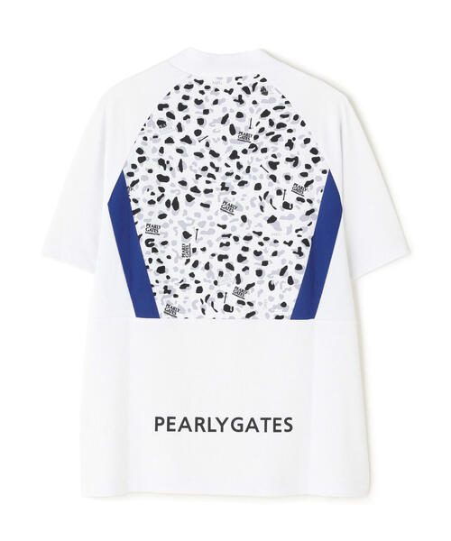 tシャツ 「PEARLY GATES」アクアツイストドットメッシュスリーブレスモックネックカットソー レディース アクアツイストドットメッシュスリーブレスモックネック