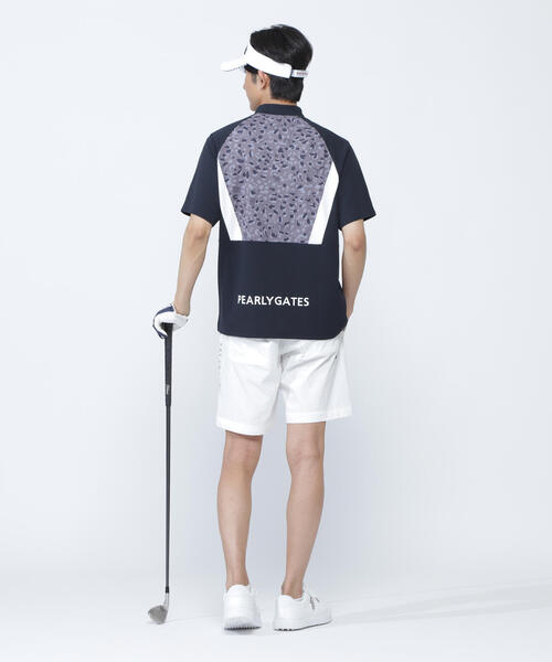 PEARLY GATES tシャツ 「PEARLY GATES」アクアツイストドット