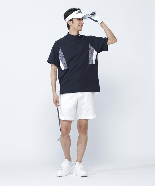 PEARLY GATES - ショートパンツ&amp;モックネックTシャツ 楽天市場】PEARLY GATES パーリーゲイツ4ラインシリーズ