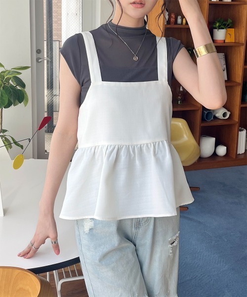 新品未使用THE SHISHIKUI ノースリーブハイネックトップス tシャツ ノースリーブ ハイネックシアートップス レディース