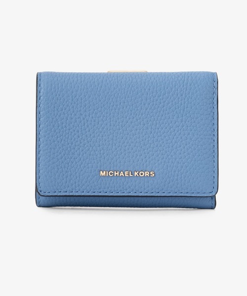 MICHAEL KORS コインウォレット ミディアム ペールブルー/ネイビー MICHAEL KORS コインウォレット ミディアム ペールブルー/ネイビー