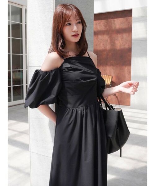 dazzlin（ダズリン） ワンピース 「吉田朱里」パール2wayボリューム