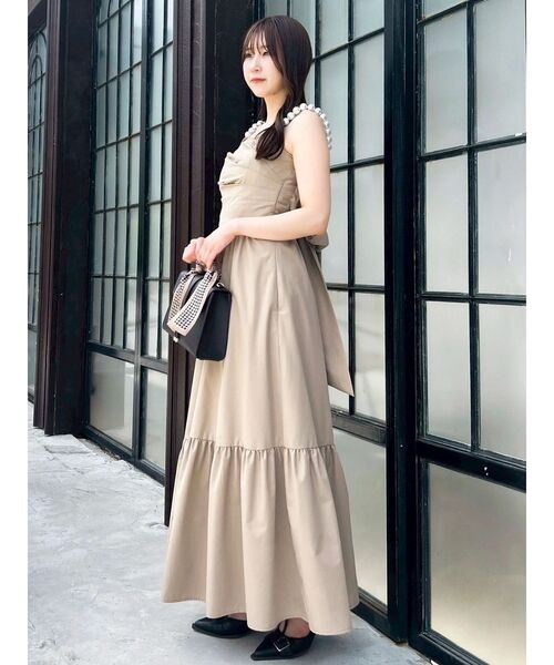dazzlin（ダズリン） ワンピース 「吉田朱里」パール2wayボリューム