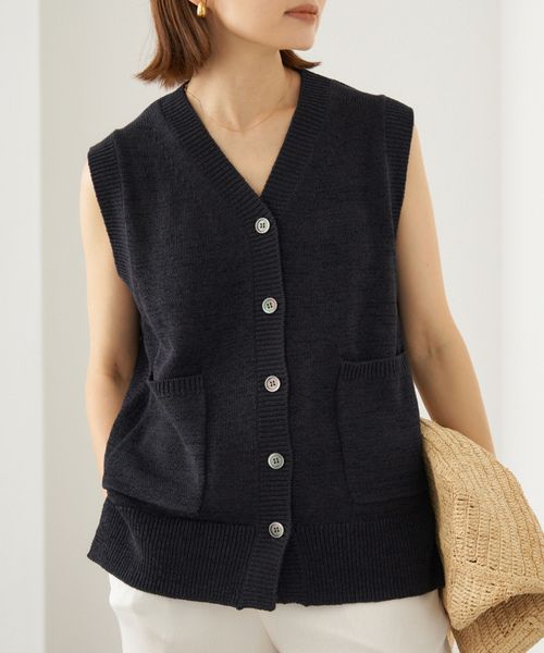 IENA（イエナ） ニットベスト - ベージュ レディース : ZOZOTOWN Yahoo