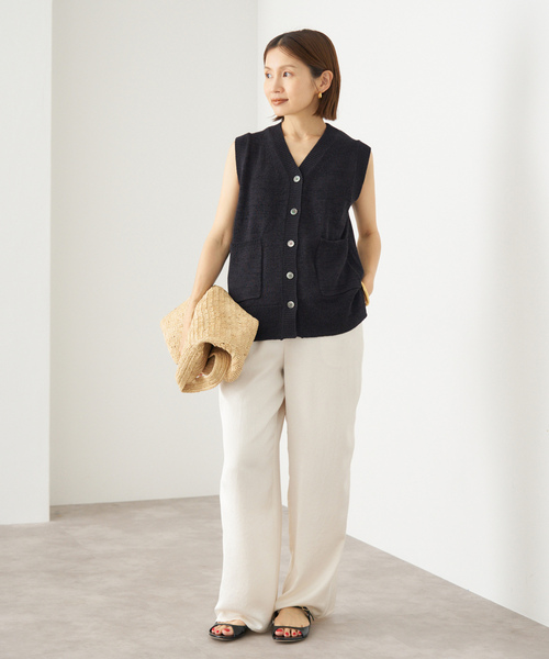 【新品】IENA ベージュ ニットベスト IENA（イエナ） ニットベスト - ベージュ レディース : ZOZOTOWN Yahoo