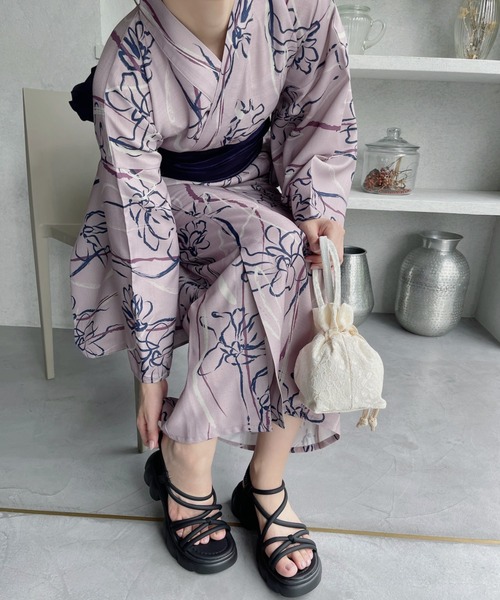 「Miniministore」 フラットサンダル 24.5cm アイボリー レディース_画像2