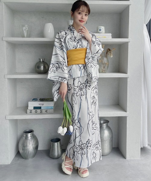 「Miniministore」 フラットサンダル 24.5cm アイボリー レディース_画像6