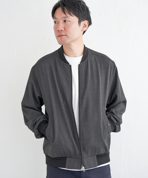 ネイビー ジップアップ ブルゾン ikka（イッカ） ジップアップブルゾン M ネイビー メンズ : ZOZOTOWN