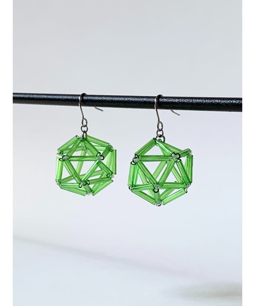 TONE（トネ） ピアス 「TOMEI LAB」ヒンメリ風 正二十面体 ピアス(MA