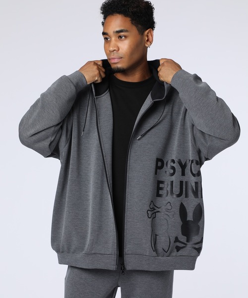 パーカー 「WEB限定」ダンボール サイドロゴワイドジップパーカ メンズ | Psycho Bunny