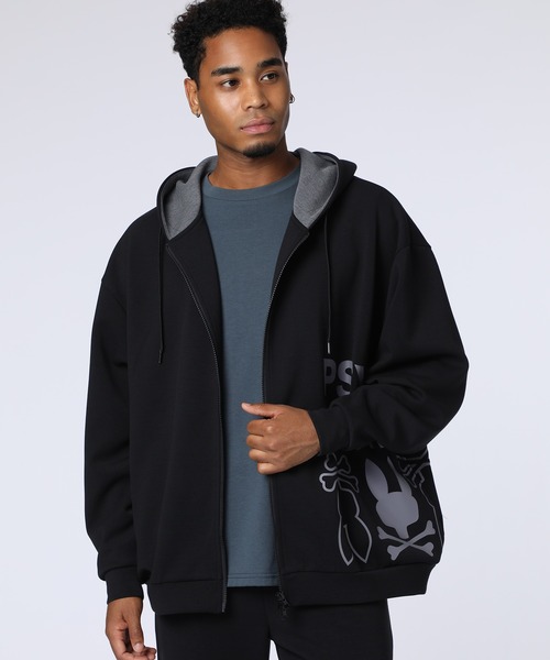 パーカー 「WEB限定」ダンボール サイドロゴワイドジップパーカ メンズ | Psycho Bunny | 03