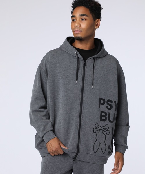 パーカー 「WEB限定」ダンボール サイドロゴワイドジップパーカ メンズ | Psycho Bunny | 08