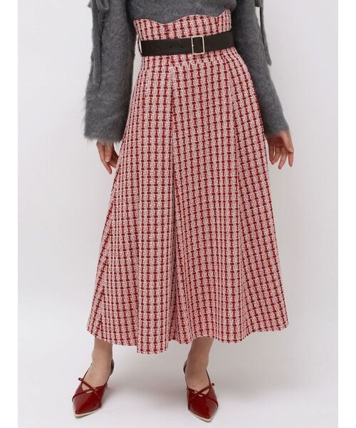 dazzlin（ダズリン） スカート サイドタックベルトフレアスカート