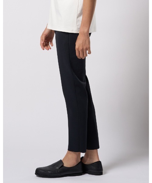 wjk スラックス function knit easy slacks (jacquard check) メンズ