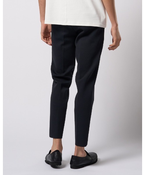 wjk スラックス function knit easy slacks (jacquard check) メンズ