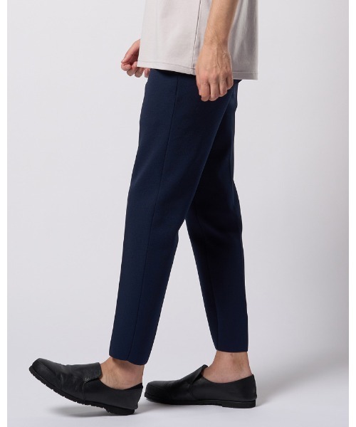 wjk スラックス function knit easy slacks (jacquard check) メンズ