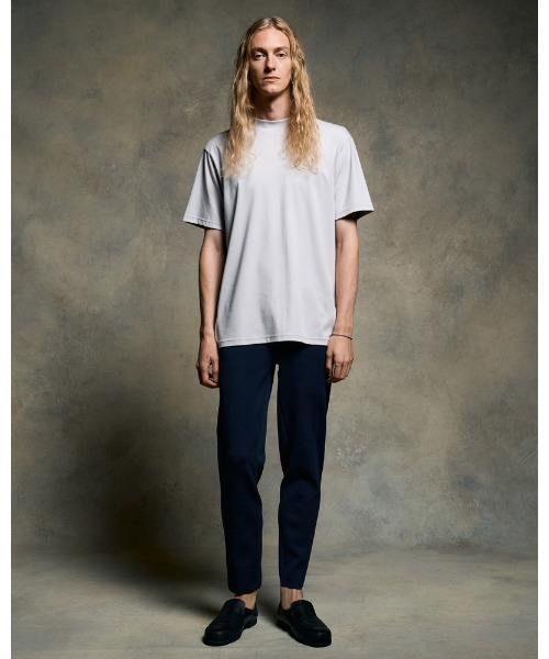 wjk スラックス function knit easy slacks (jacquard check) メンズ