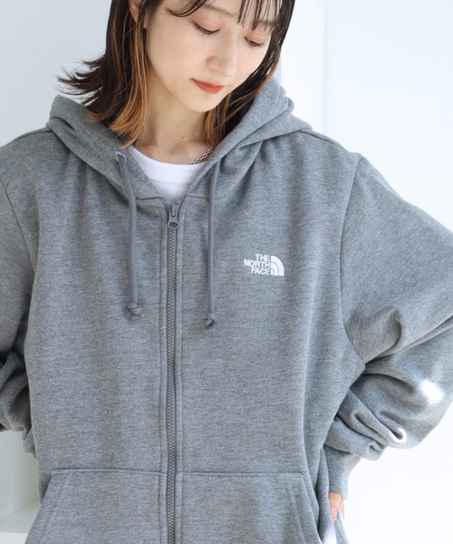 「ミーたんまま★」THE NORTH FACE グレー フルジップ パーカ THE NORTH FACE（ザ ノースフェイス） ノースフェイス パーカー 裏起毛