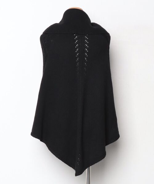 「AVIE」 ニットポンチョ 38 ブラック レディース_画像2