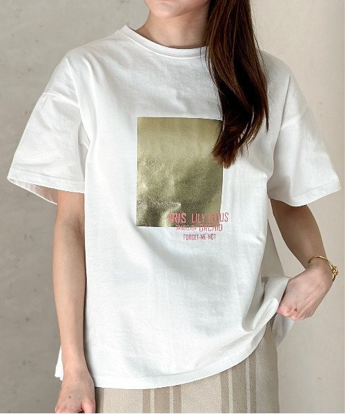 「Per sist ence」 半袖Tシャツ FREE ホワイト レディース_画像7