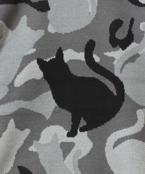 SITRY（シトリー） セーター ニット Cat Camouflage Pattern Double