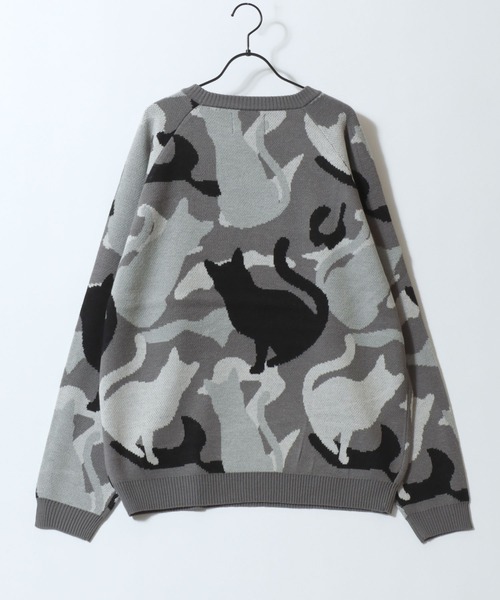 SITRY（シトリー） セーター ニット Cat Camouflage Pattern Double