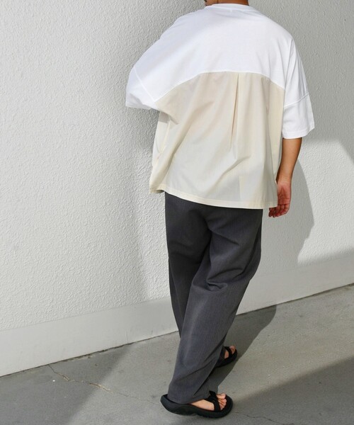 「SHIPS any」 半袖Tシャツ MEDIUM ネイビー メンズ_画像3