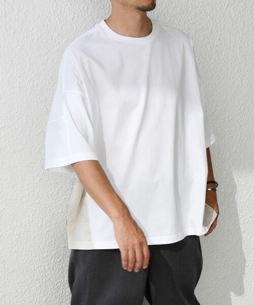 「SHIPS any」 半袖Tシャツ MEDIUM ネイビー メンズ_画像5