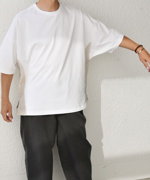 「SHIPS any」 半袖Tシャツ MEDIUM ネイビー メンズ_画像6